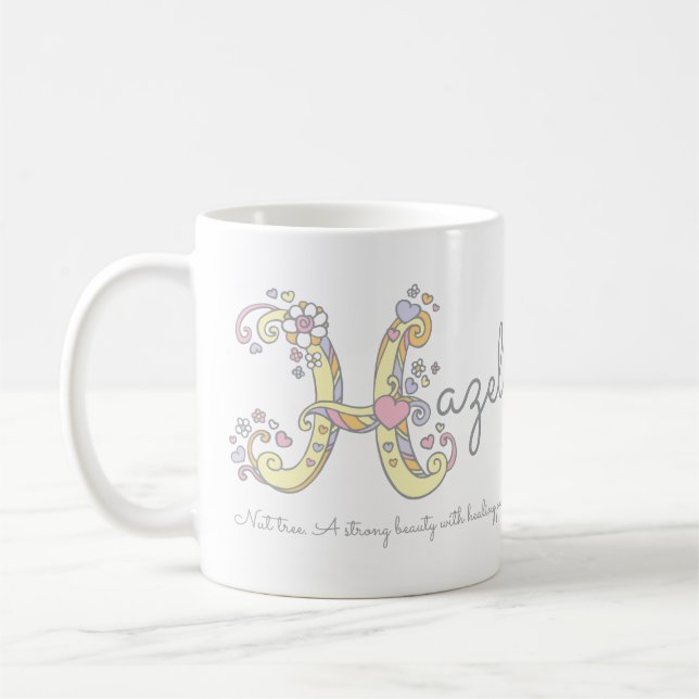De Café Nome do perigo que significa monograma H caneca (Esquerda)