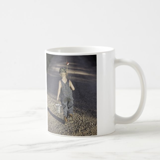 De Café Nome personalizado ido pescar a caneca (Direita)