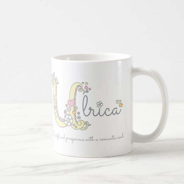 De Café Nome ulrica que significa caneca monográfica U dec (Direita)