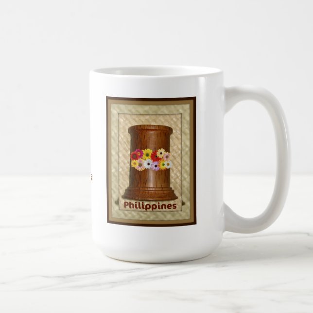 De Café Nomeie sua caneca filipino da cidade ou da (Direita)