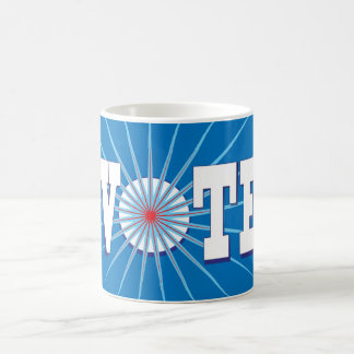 De Café NowPower • Saia da caneca do VOTO, azul