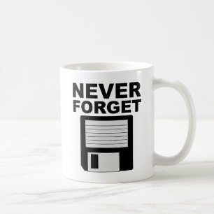 De Café Nunca Esqueça Disquete Caneca Divertida