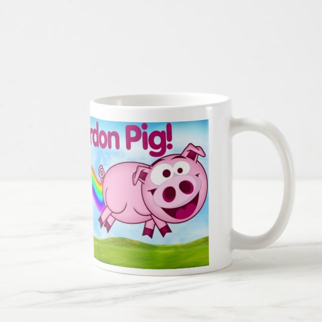 De Café Nyan Cat perdoa Caneca Porco 01 (Direita)