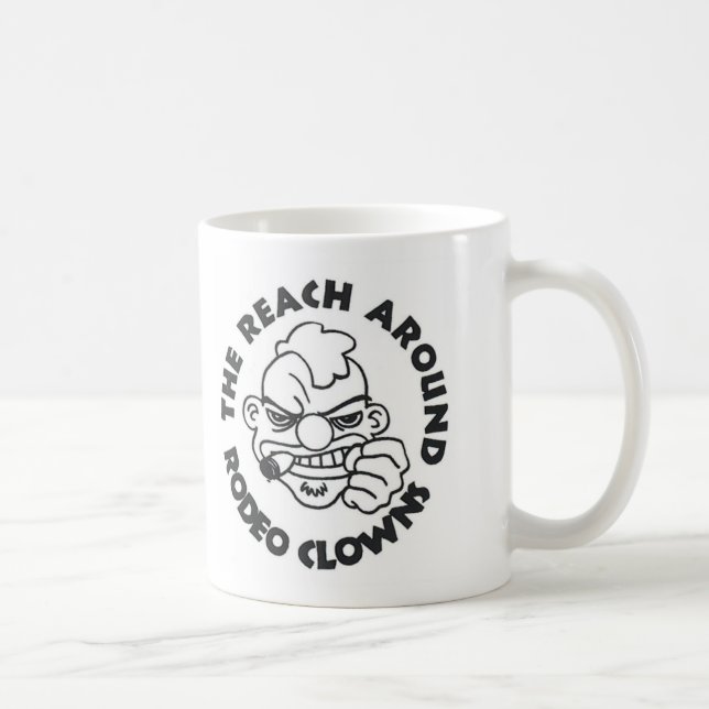 De Café O alcance em torno do rodeio Clowns caneca (Direita)
