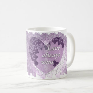 De Café O "amor ganha sempre" a caneca
