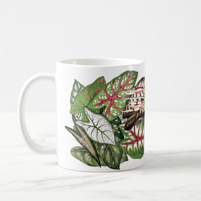 De Café O Caladium sae da caneca (Esquerda)