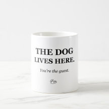 O Cão Vive Aqui Você é o Convidado Caneca Divertid