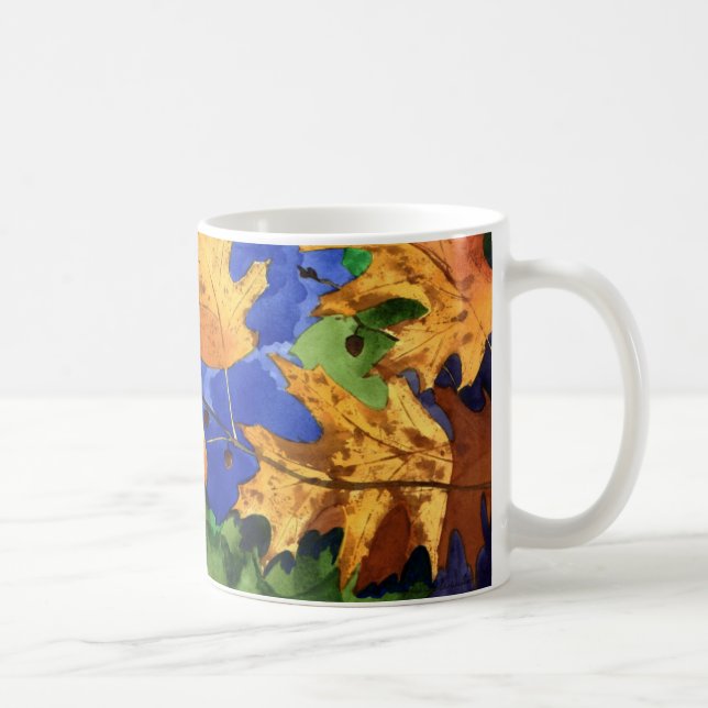 De Café O carvalho do outono sae da caneca (Direita)