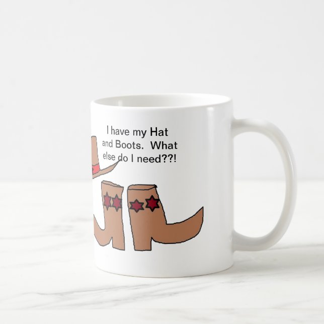 De Café O chapéu N carreg a CANECA do vaqueiro (Direita)