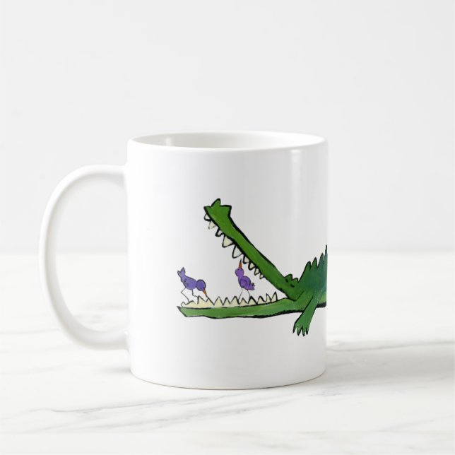 De Café O crocodilo e sua caneca dos amigos (Esquerda)