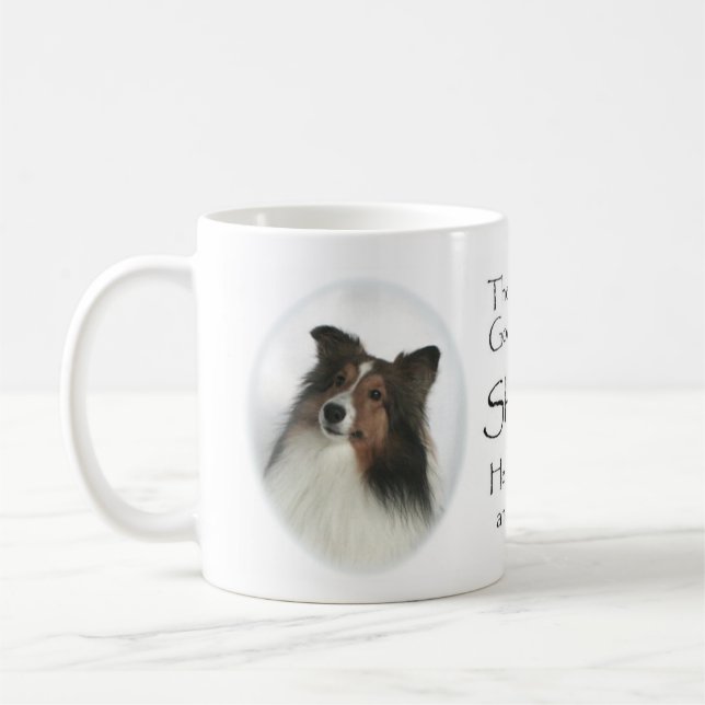 De Café O dia Shelties era caneca criada (Esquerda)