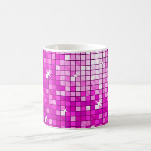 De Café O disco telha a caneca cor-de-rosa
