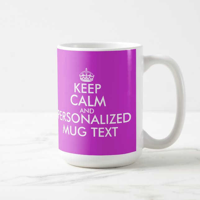 De Café O fúcsia mantem o texto calmo da caneca | (Direita)
