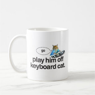 De Café o gato do teclado vai caneca