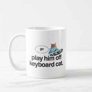 De Café o gato do teclado vai caneca