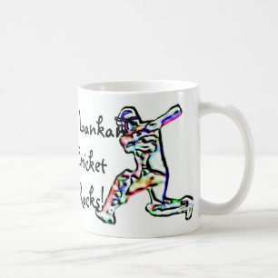 De Café O grilo cingalês balança a caneca da bandeira
