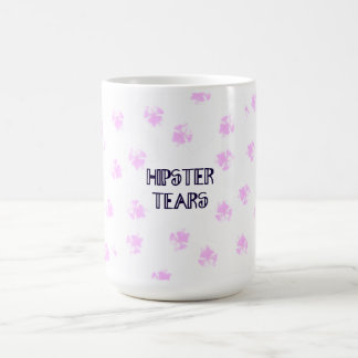 De Café O hipster rasga a caneca