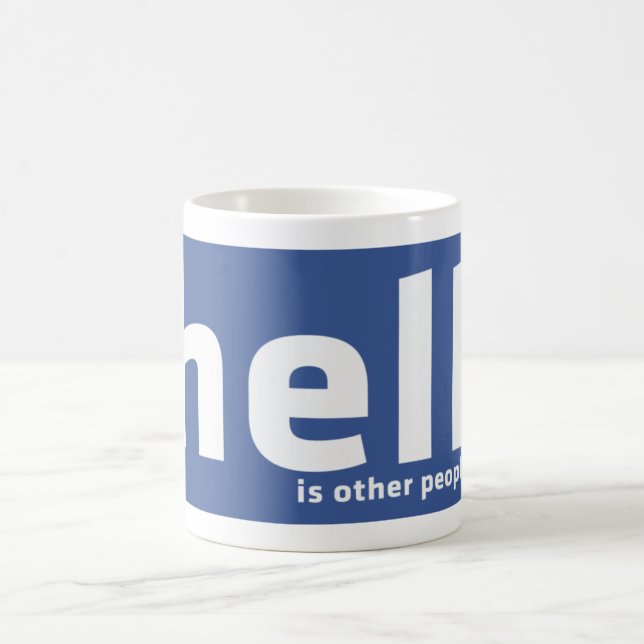 De Café O inferno é outras pessoas - caneca (Centro)