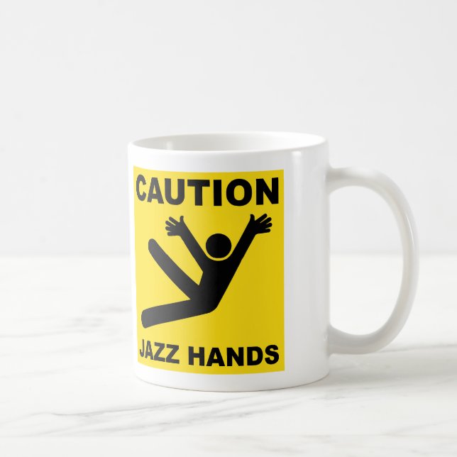 De Café O jazz do cuidado entrega a caneca (Direita)