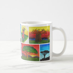 De Café O Kenyan caçoa a caneca da arte