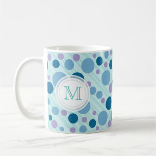 De Café O mar borbulha caneca do monograma