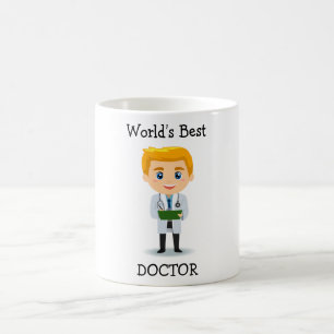 De Café O melhor doutor Bonito Louro Homem doutor caneca
