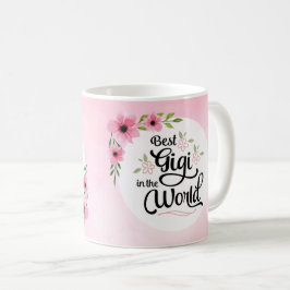 De Café O melhor Gigi na caneca da flor do mundo