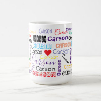 De Café O Nome Caneca Carson