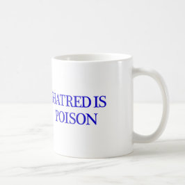De Café O ódio é caneca do branco do veneno