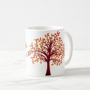 De Café O outono é caneca bonita