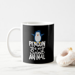 De Café O pinguim bonito é minha caneca engraçada animal