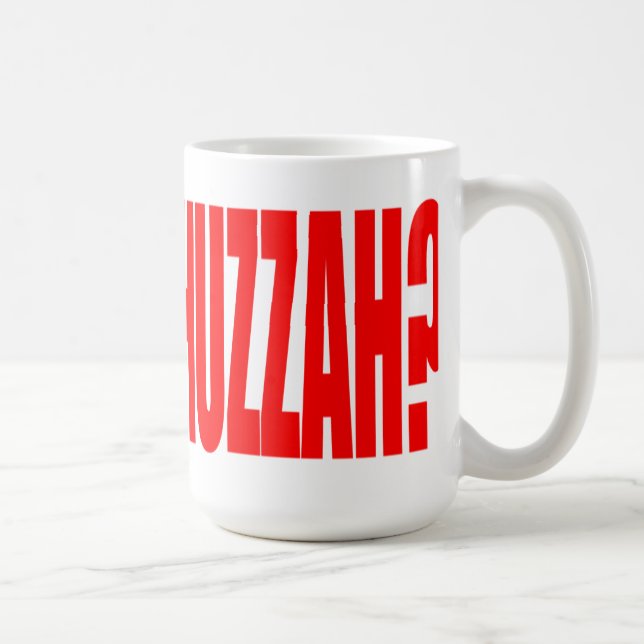 De Café O que é o Huzzah? Caneca (Direita)