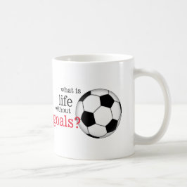 De Café O que é vida sem a caneca do futebol dos objetivos