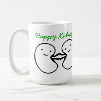 De Café O rim deseja a caneca feliz dos rins