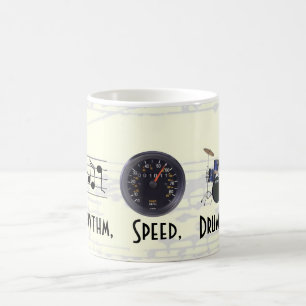 De Café O ritmo, velocidade, rufa a caneca