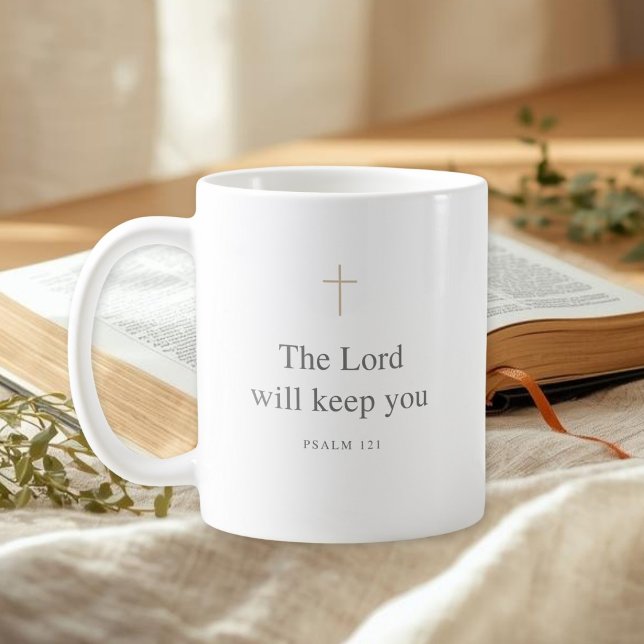 De Café O Senhor Te Guardará – Caneca Salmo 121 (Criador carregado)
