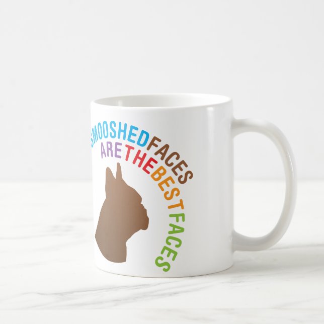 De Café O SNORT Smooshed enfrenta a caneca (Direita)