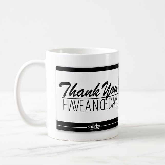 De Café Obrigado caneca do Doormat (Esquerda)