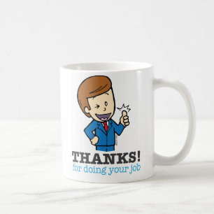 De Café Obrigados para fazer sua caneca do trabalho