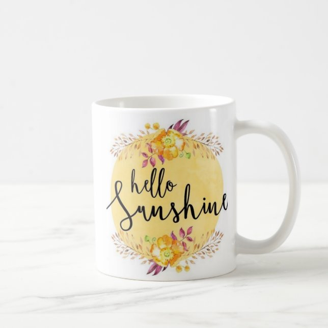 De Café Olá! caneca da luz do sol (Direita)