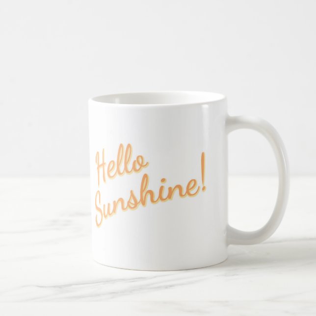 De Café Olá! luz do sol - caneca (Direita)