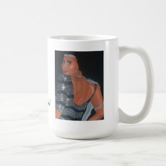 De Café Olhando a boa caneca do afro-americano
