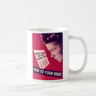 De Café Olhe a sua caneca direita