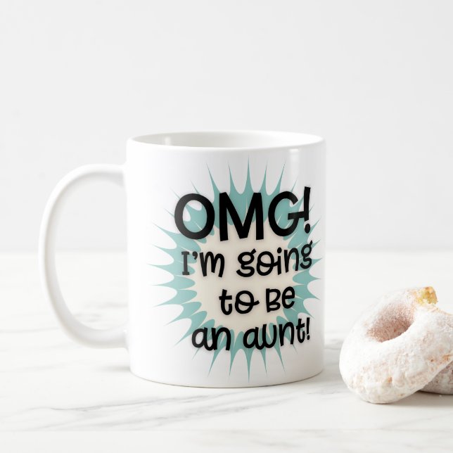 De Café OMG Vou Ser Tia Caneca (Com Donut)