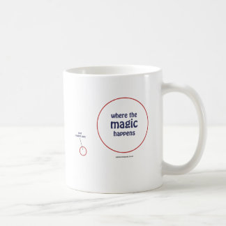 De Café "Onde a mágica acontece" caneca