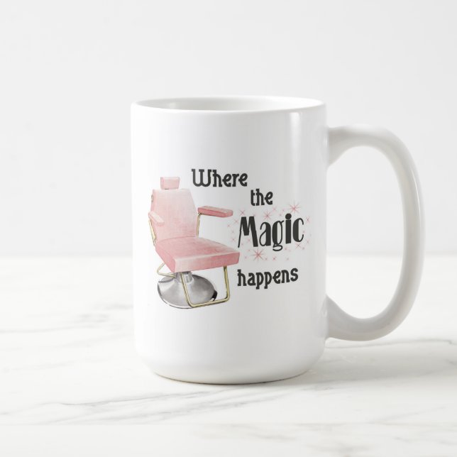 De Café Onde a mágica acontece caneca do estilista (Direita)