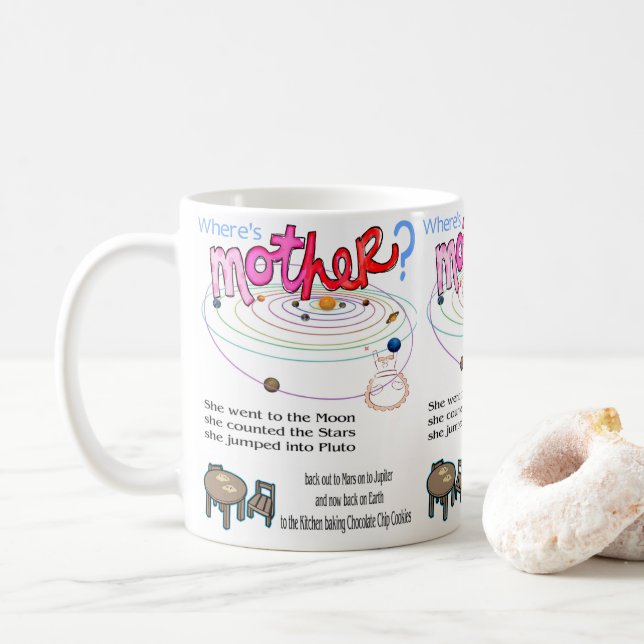 De Café Onde está a Caneca Especial da Mãe  (Com Donut)