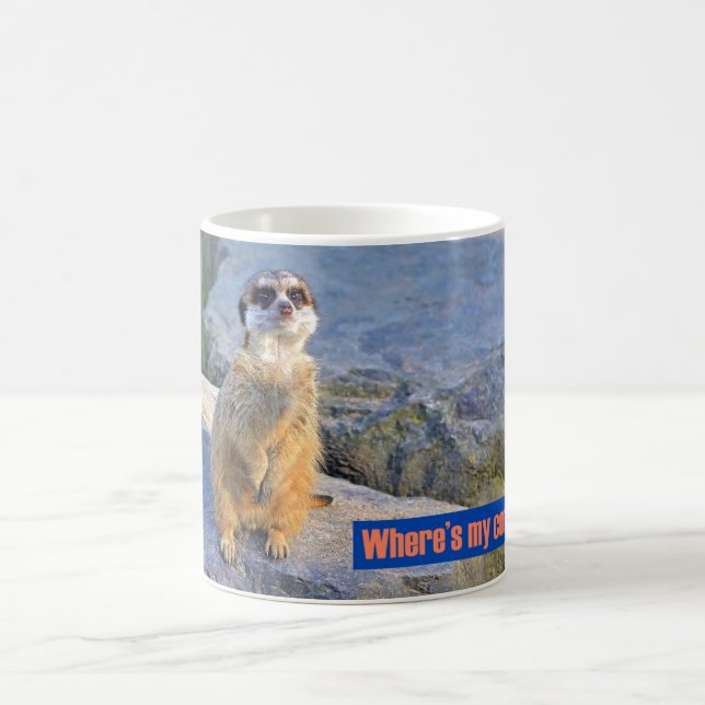 De Café Onde está o meu café? Caneca Meerkat (Centro)