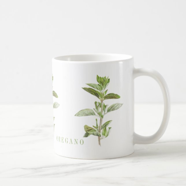 De Café ORÉGANO FRESCO Caneca Branca (Direita)