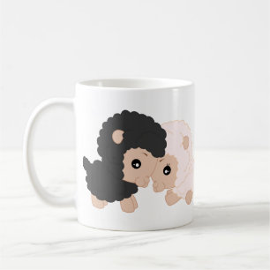 De Café Os carneiros agridem - o branco caneca branca